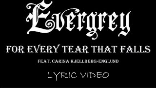 Evergrey - For Every Tear That Falls (feat. Carina Kjellberg-Englund) - 1998 - Lyric Video