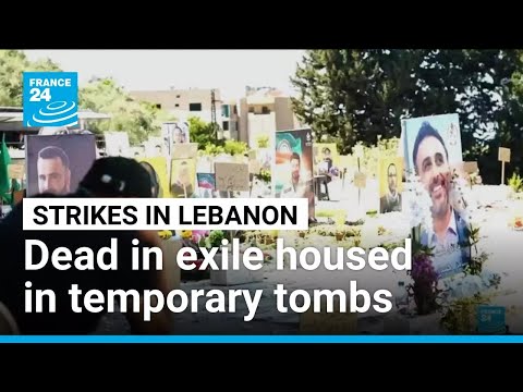 In Lebanon, temporary cemeteries house the dead exiled by the war