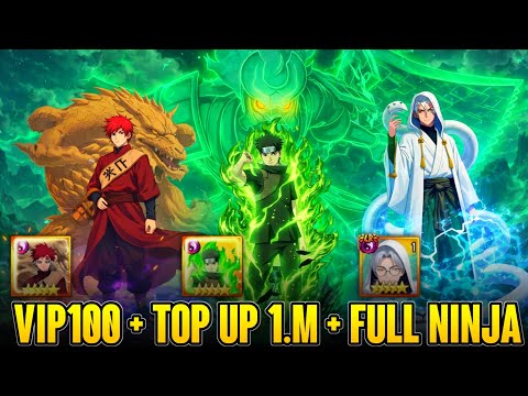UPDATE HOKAGE SAGA P-SERVER - VIP100 , TOP UP 1M , +500M GOLD , FULL NINJA LR + MR + UR + SP