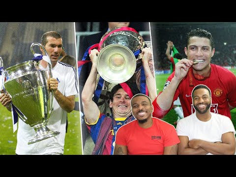 American brothers first time reacting to..All Champions League Finals From 2000 to 2021(Incredible)