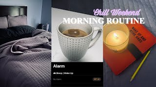 *REALISTIC* Chill Weekend Morning Routine 2023 | peace + healthy habits