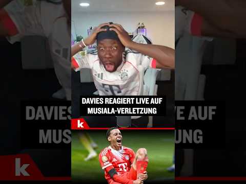Video Thumbnail: Davies reagiert geschockt auf Musialas Verletzung #shorts