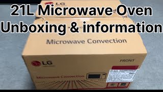Download lagu 21 LITRE MC2146 LG MICROWAVE OVEN UNBOXING REVIEW || Microwave installation demo features complete mp3