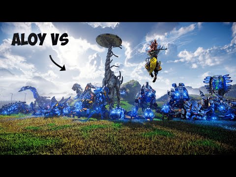 Aloy vs All Machines Simultaneously Horizon Forbidden West! (UH)