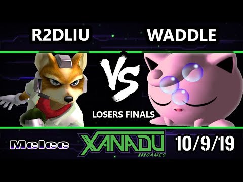 S@X 323 SSBM - R2DLiu (Fox) Vs. waddle (Jigglypuff) Smash Melee Losers Finals