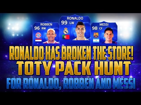 FIFA 15 | 99 RATED TOTY RONALDO! TOTY PACKS! Ft TOTY RONALDO, TOTY MESSI & TOTY ROBBEN