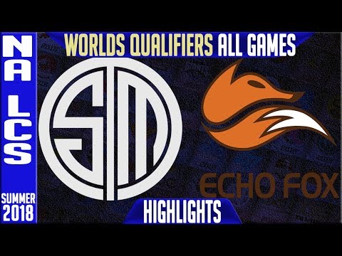 TSM v FOX Highlights ALL GAMES NA LCS Worlds Qualifiers Semi's Summer 2018 | Team Solomid v Echo Fox