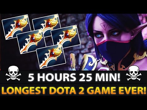 NEW WORLD RECORD! 5 HOURS 25MIN EPIC MATCH - LONGEST DOTA 2 GAME IN THE HISTORY EVER!!!