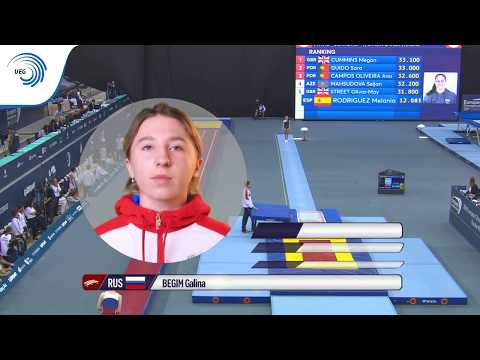 Galina BEGIM (RUS) - 2018 Double Mini Trampoline Europeans, junior final