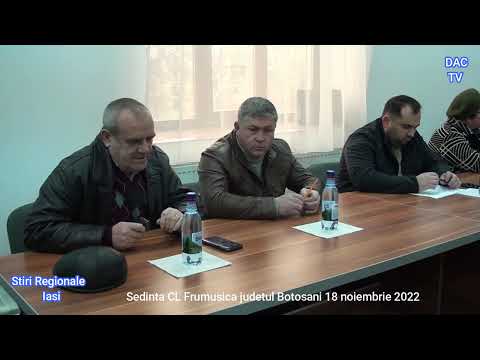 Sedinta CL Frumusica judetul Botosani 18 noiembrie 2022