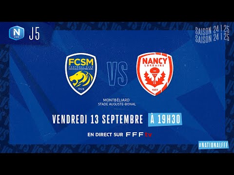 J5 I FC Sochaux-Montbéliard vs AS Nancy Lorraine en replay (2-3) I National 2024-2025