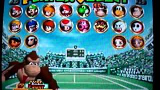 Mario Tennis N64 All Characters