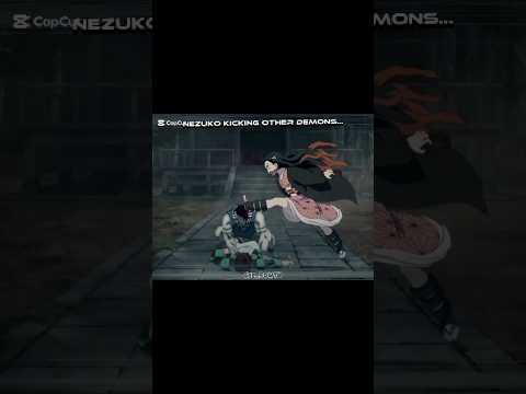 Nezuko kicking daki 💀👿 #demonslayer #kny #fyp #foryou #kimetsunoyaiba