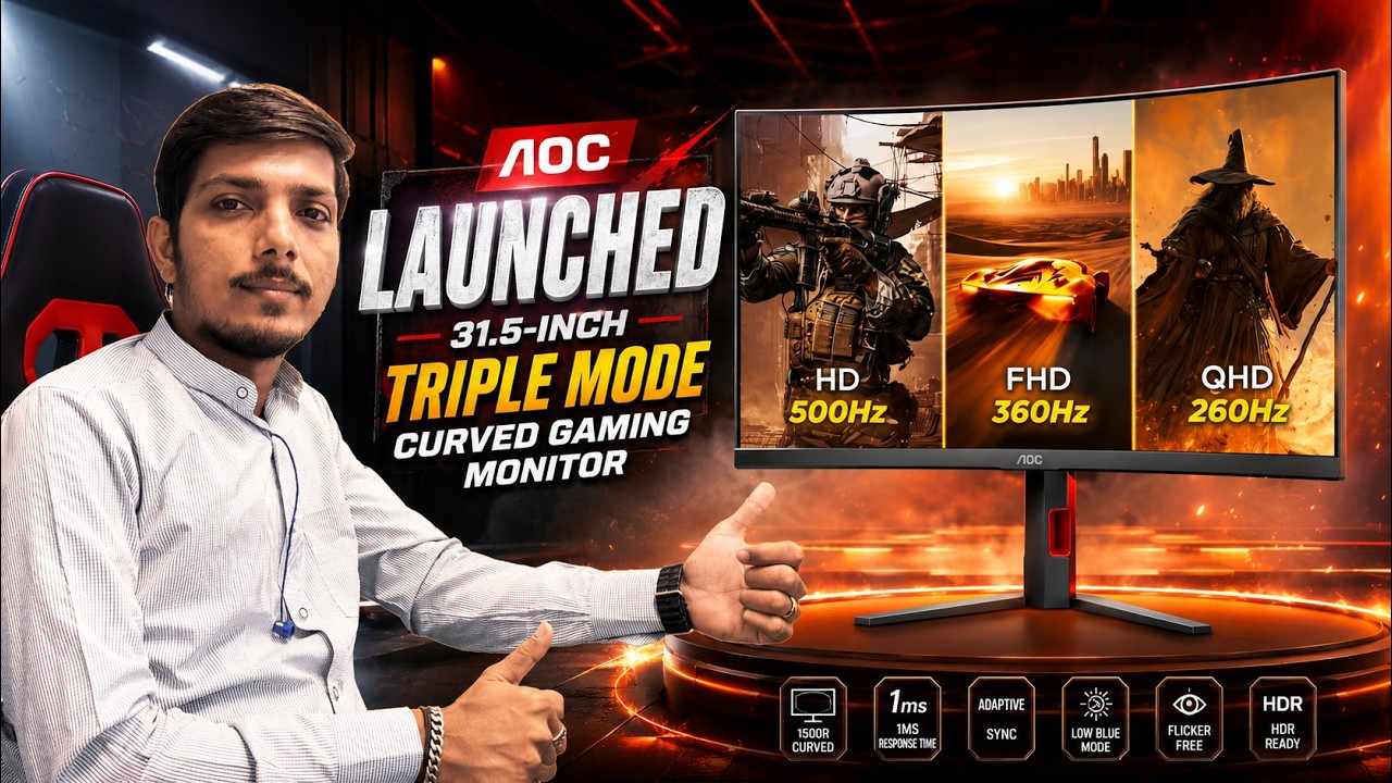 AOC GAMING CQ32G4ZA Triple-Mode Gaming Monitor Launched - Explained All Spec, Features And More