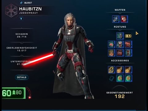 SWTOR 7.3 Midbie PvP / F2P Lvl 60 Rage Juggernaut / 14k dps