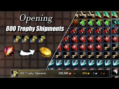 Opening 800 Trophy Shipments | Guild Wars 2