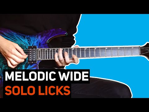 Wide Interval Guitar Licks | Legato guitar solo ideas with TAB and backing track