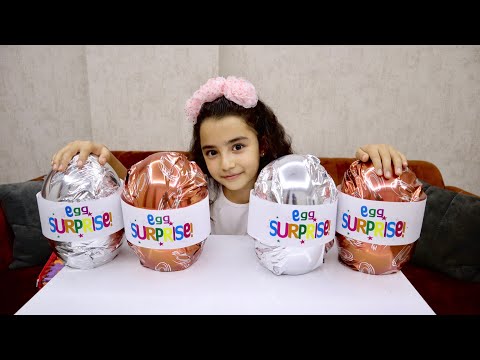 Saliha and Hafsa Chocolate Eggs Surprise Challenge