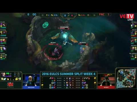 [23/06/2016] FNC vs OG LCS EU Mùa Hè 2016 Ván 2