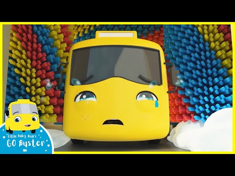 Buster Stuck In the Carwash Song | Go Buster | Baby Cartoons | Kids Videos | ABCs and 123s