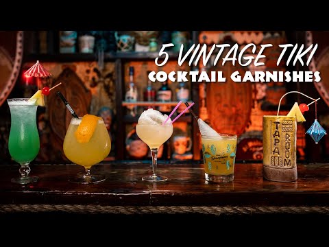 5 WEIRD vintage tiki cocktail garnishes