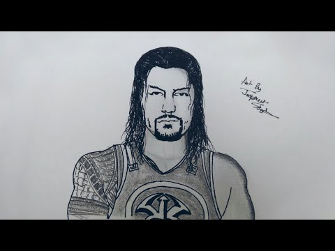 How to Draw Roman Reigns & John Cena | Artist Munda - YouTube