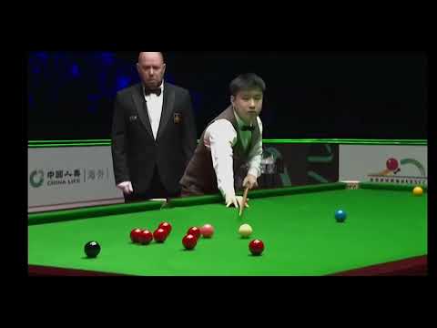 How many difficult shots and long pots does Zhao XinTong play in 2026 snooker grand prix? #snooker