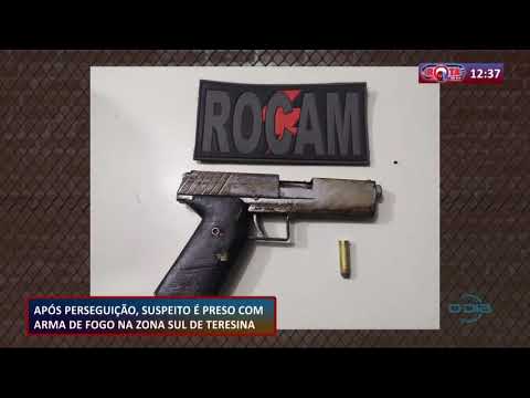 Suspeito é preso com arma de fogo na zona sul de Teresina após perseguição 06 11 2020