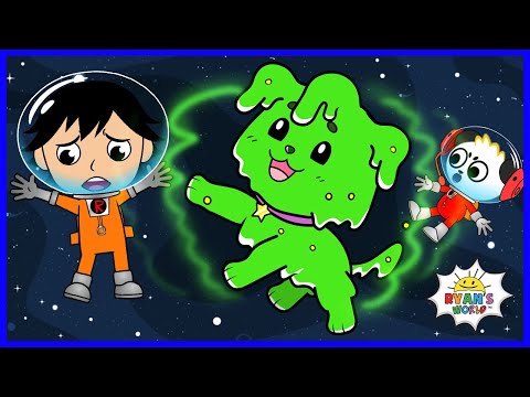 Astronaut Ryan found an Alien Puppy in Space | Cartoon animation for kids