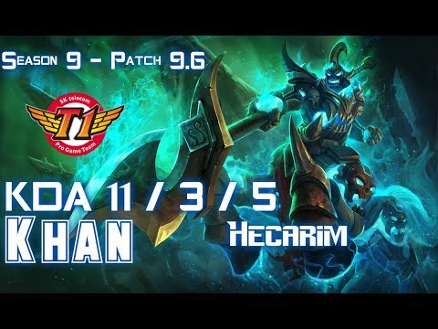 SKT Khan HECARIM vs VLADIMIR Top - Patch 9.6 KR Ranked