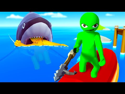 Ragdolls Get Attacked by GIANT Shark - Havocado Gameplay