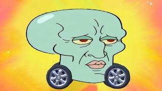 Handsome Squidward turns into a convertible