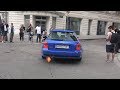 Audi RS4 B5 TERRORIZING Vienna LOUD ANTILAG Sound FLAMES