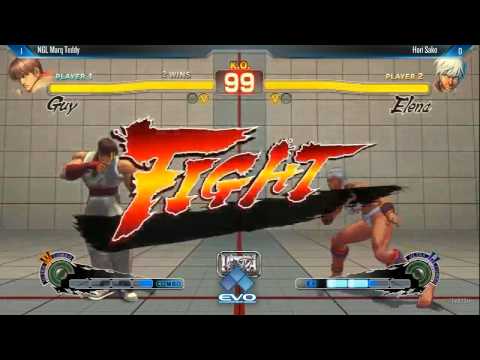 Evo 2014 USF4 Sako Elena vs Mark Teddy Guy