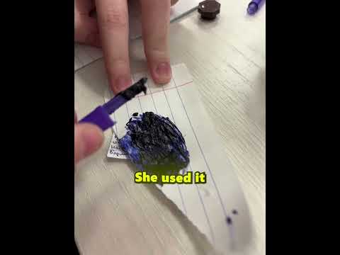 She Dyed Her Hair in Class with Pen Ink 😳