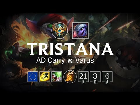 Tristana AD Carry vs Varus - EUW Challenger Patch 8.3