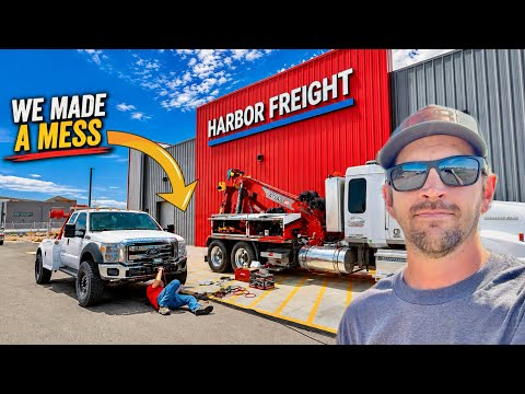 I Bought a Harbor Freight Winch And Installed It In Their Parking Lot 