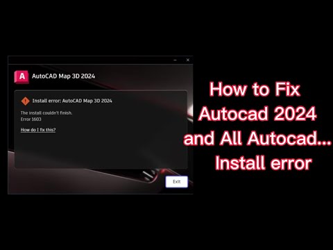 How to Fix Autocad 2024 install Error