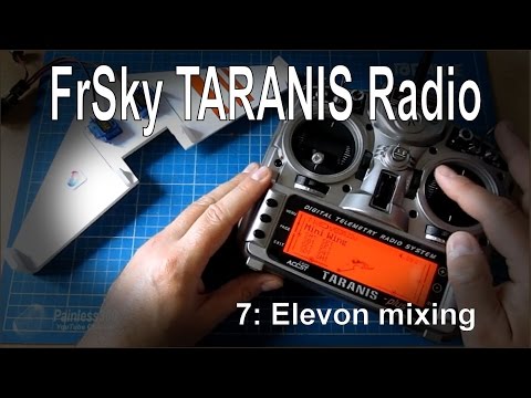(7/12) FrSky TARANIS Radio – Erstellen eines benutzerdefinierten Mixes für Elevons (Nurflügler)