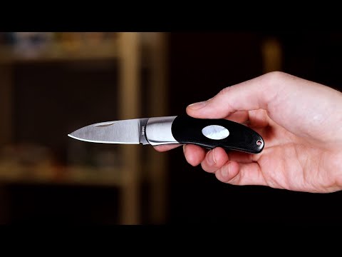 Moki Knives Calliope Satin VG10 MOP Inlaid Black Micarta Back Lock