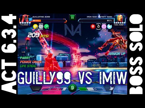 Act 6.3.4 Guillotine 2099 vs Iron Man Infinity War Boss Solo