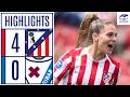 ATLÉTICO DE MADRID 4 - 0 SD EIBAR | RESUMEN LIGA F MOEVE