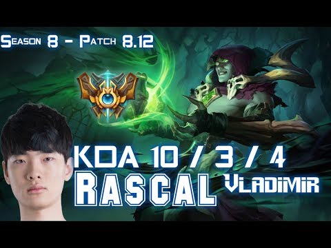 Rascal VLADIMIR vs EZREAL ADC - Patch 8.12 KR Ranked