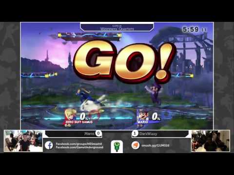 GUMS 16 Singles (Winner's Quarters) - Marss (ZSS) vs Dark Wizzy (Mario)