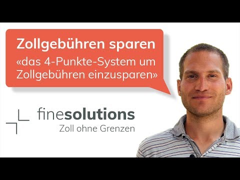 Zoll Import - das 4-Punkte-System um Zollgebühren einzusparen (finesolutions-Blog)