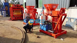 How to use the bricks maker to make soil earth compressed paving bricks stone ?