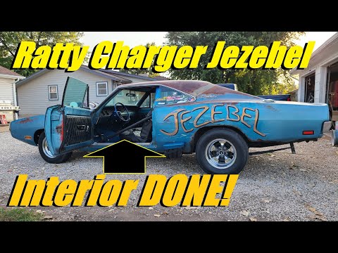 Jezebel Ratty 1970 Dodge Charger Custom interior FINISHED!!!