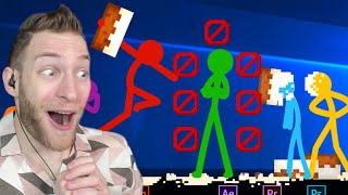 IS HE INVINCIBLE?!?! Reacting to Animation vs Minecraft Ep.34 The Prank by Alan Becker