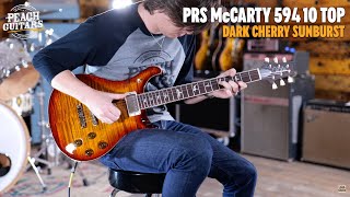 Video thumbnail for No Talking...Just Tones | PRS McCarty 594 10 Top Dark Cherry Sunburst by Peach Guitars