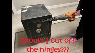 Should I cut the hinges off to get into my safe? #short